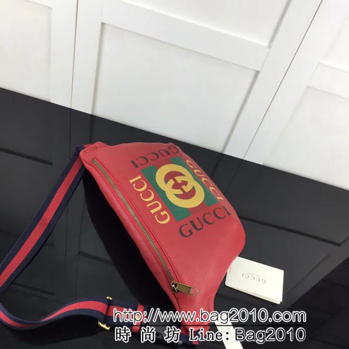GUCCI古馳原單 新款專櫃品質原單貨實物實拍493869 大紅 腰包 HY1186
